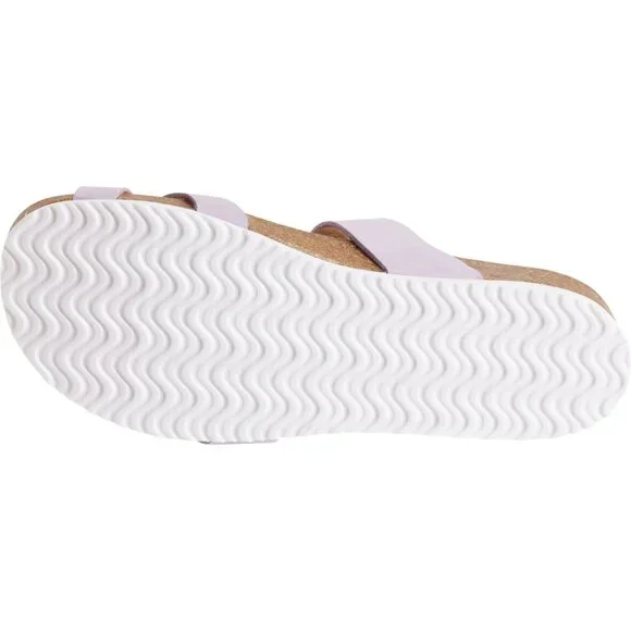 Eastland Women's TIOGO Sandal - Leather Slide With Memory Foam & Adjustable Strap